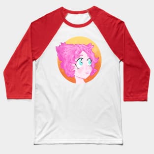 Simple, Pink and Fluffy Baseball T-Shirt